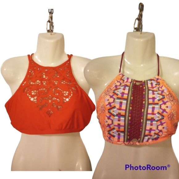 Two halter style bikini tops - Picture 1 of 14